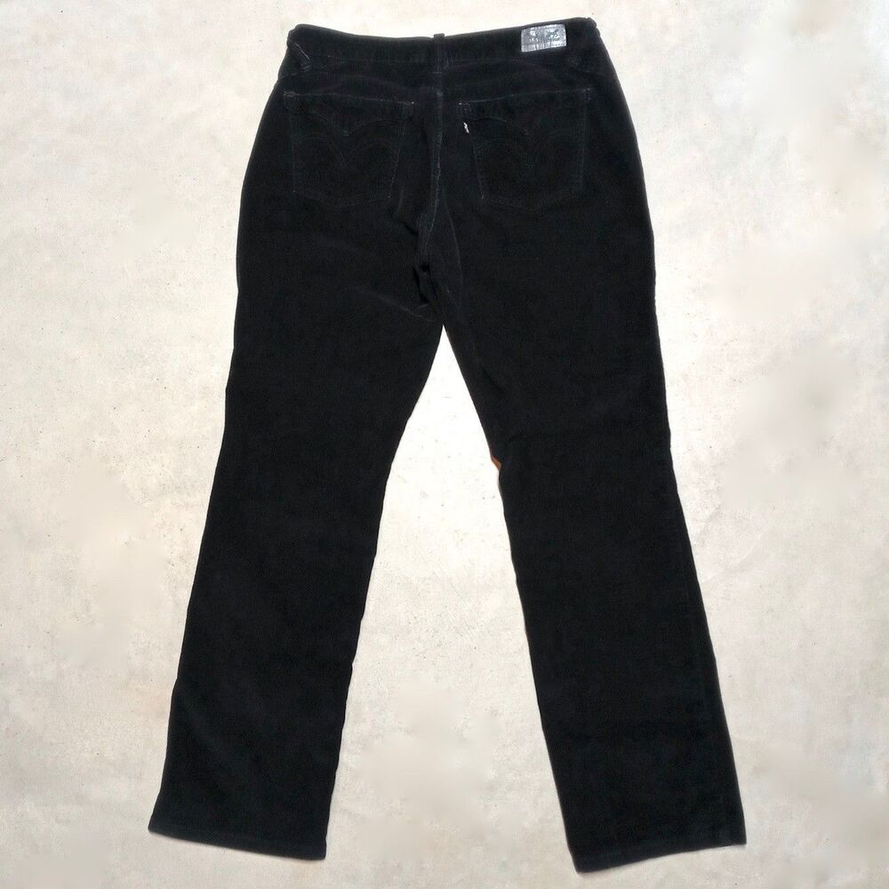 Levi's 505 Corduroy Pants Womens Size 12M (Fits 31x31) Stretch Straight Leg - Picture 3 of 12